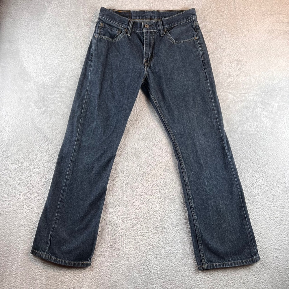 Levis 527 Slim Bootcut Mens Jeans Dark Wash Denim 31x30 05527-4010